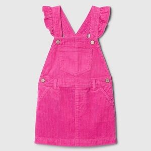 GAP Corduroy Pink Baby Girl, skirt overalls